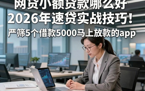 网贷小额贷款哪么好2026年速贷实战技巧！严筛5个借款5000马上放款的app