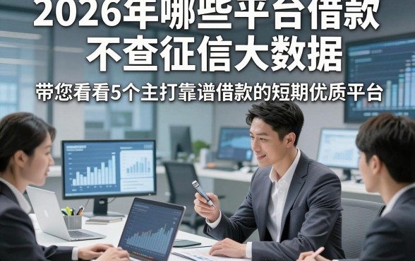 2026年哪些平台借款不查征信大数据，带您看看5个主打靠谱借款的短期优质平台