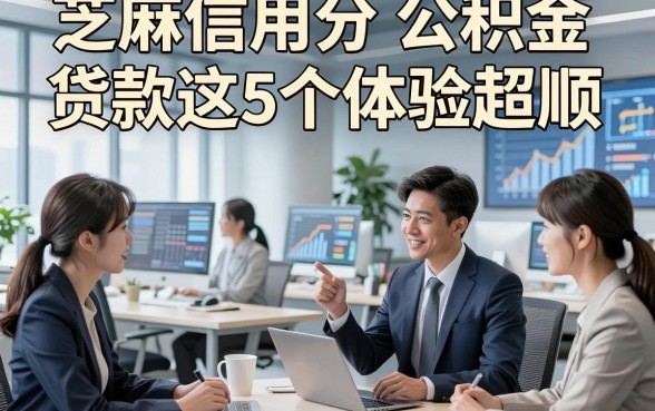芝麻信用分 公积金 贷款这5个体验超顺，本文为您详细点评！