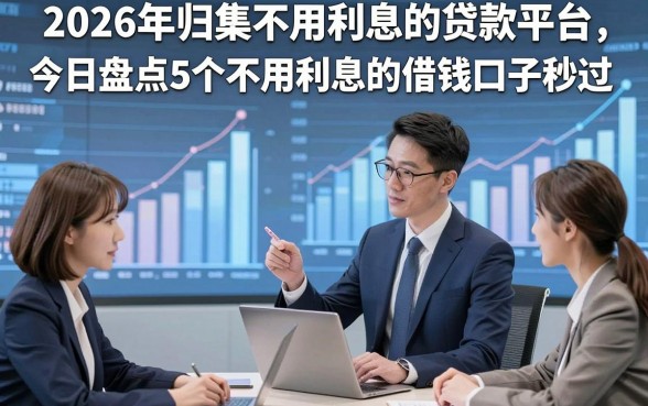 2026年归集不用利息的贷款平台，今日盘点5个不用利息的借钱口子秒过