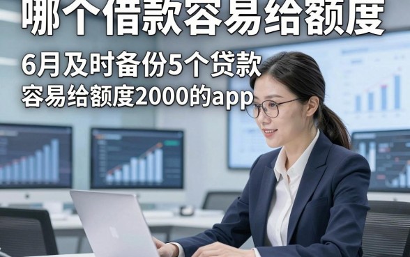 哪个借款容易给额度，6月及时备份5个贷款容易给额度2000的app