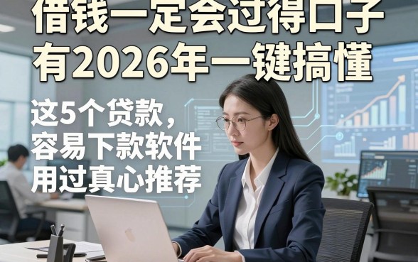 借钱一定会过得口子有2026年一键搞懂，这5个贷款容易下款软件用过真心推荐
