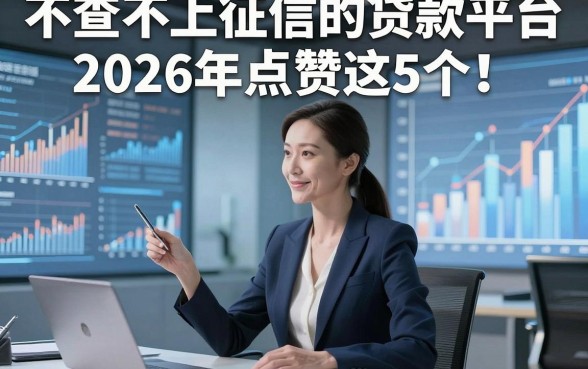 不查不上征信的贷款平台2026年点赞这5个！本篇为您精心实测！