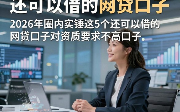 还可以借的网贷口子，2026年圈内实锤这5个还可以借的网贷口子对资质要求不高口子