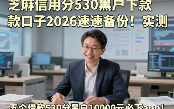 芝麻信用分530黑户下款口子2026速速备份！实测​五个借款530分黑户10000元必下app