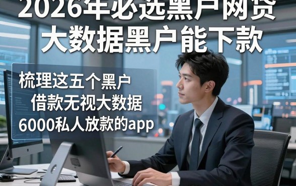 2026年必选黑户网贷大数据黑户能下款，梳理这五个黑户借款无视大数据6000私人放款的app