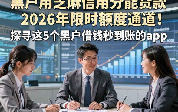 黑户用芝麻信用分能贷款2026年限时额度通道！探寻​这5个黑户借钱秒到账的app