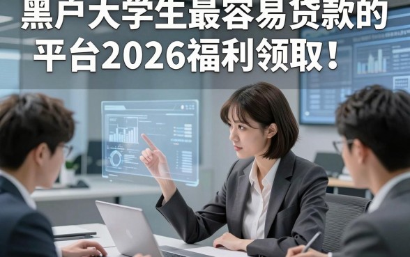 黑户大学生最容易贷款的平台2026福利领取！为您诠释五个黑户大学生借钱秒放款的口子