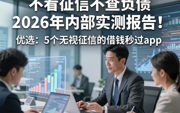 不看征信不查负债2026年内部实测报告！优选​5个无视征信的借钱秒过app