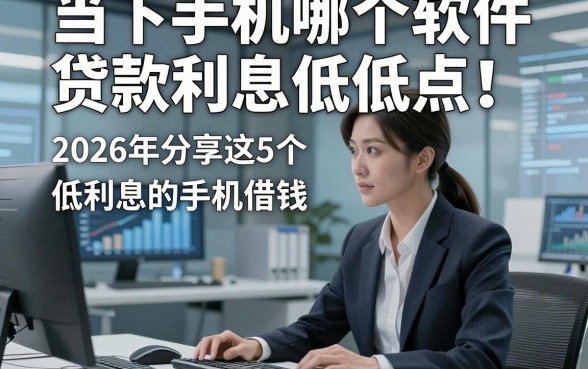 当下手机哪个软件贷款利息低低点！2026年分享这5个低利息的手机借钱