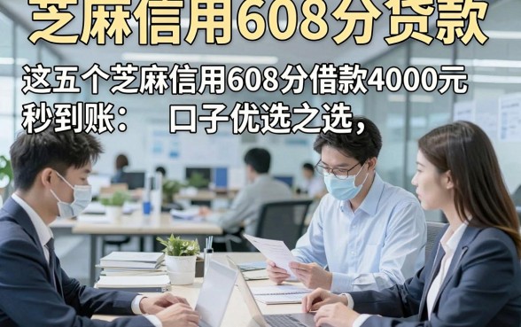 芝麻信用608分贷款，评析这五个芝麻信用608分借款4000元秒到账的口子优选之选