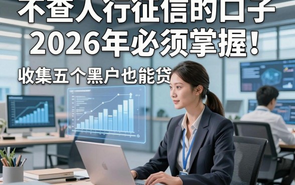 不查人行征信的口子2026年必须掌握！收集五个黑户也能贷款都平台