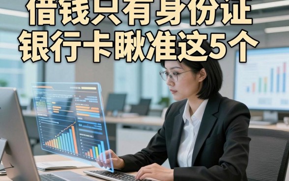 借钱只有身份证银行卡瞅准这5个​，本文为您深入归类！
