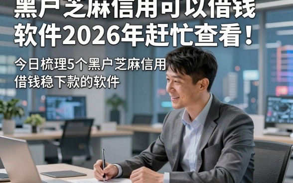 黑户芝麻信用可以借钱软件2026年赶忙查看！今日梳理5个黑户芝麻信用借钱稳下款的软件