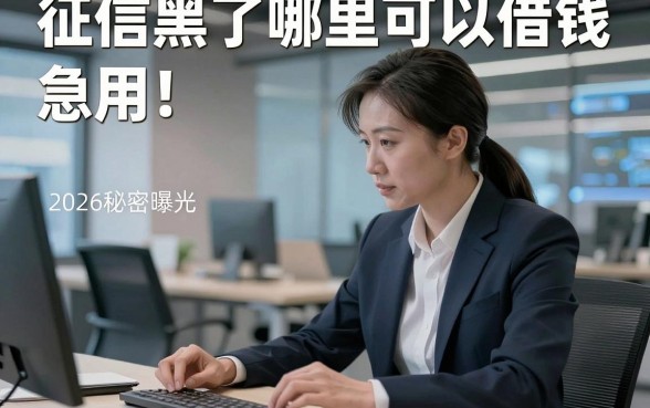征信黑了哪里可以借钱 急用，2026秘密曝光这几家征信黑的借款对要求不高软件