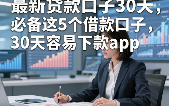 最新贷款口子30天，必备这5个借款口子30天容易下款app