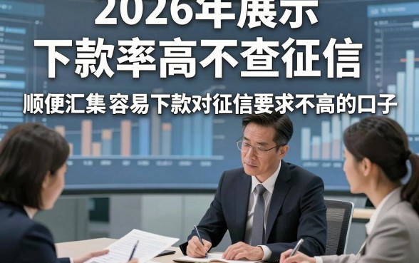2026年展示​下款率高不查征信，顺便汇集5个借款容易下款对征信要求不高的口子