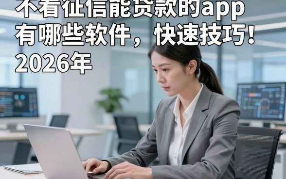 不看征信能贷款的app有哪些软件2026年快速技巧！本篇为您全面综括！