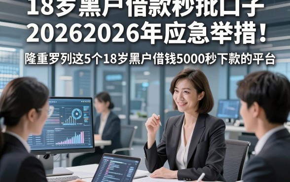 18岁黑户借款秒批口子20262026年应急举措！隆重罗列这5个18岁黑户借钱5000秒下款的平台