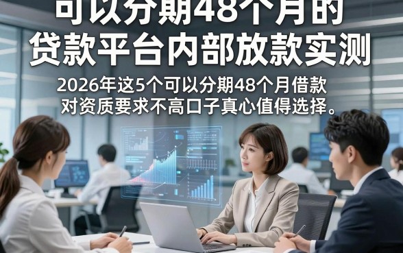 可以分期48个月的贷款平台内部放款实测，2026年这5个可以分期48个月借款对资质要求不高口子真心值得选择