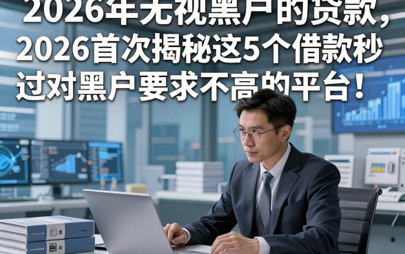 2026年无视黑户的贷款，2026首次揭秘这5个借款秒过对黑户要求不高的平台
