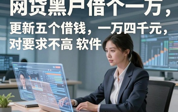 网贷黑户借个一万，更新五个借钱一万四千元对要求不高软件