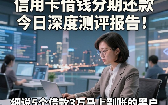 信用卡借钱分期还款今日深度测评报告！细说5个借款3万马上到账的黑户