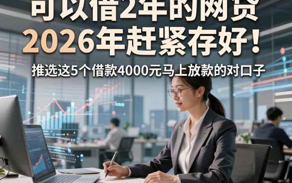 可以借2年的网贷2026年赶紧存好！推选这5个借款4000元马上放款的对口子