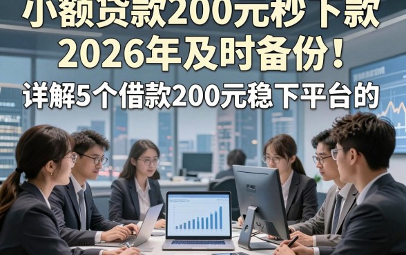 小额贷款200元秒下款2026年及时备份！详解5个借款200元稳下平台的