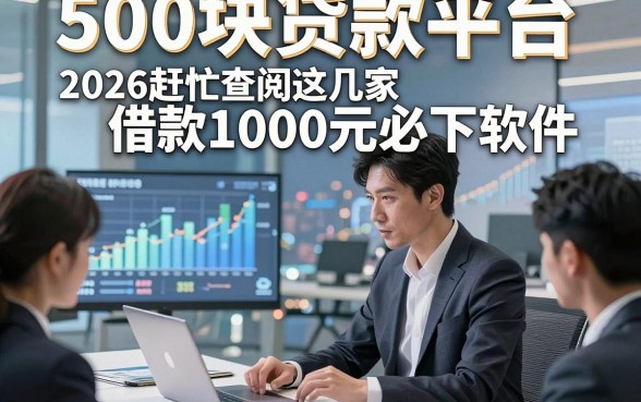500块贷款平台，2026赶忙查阅这几家借款1000元必下软件