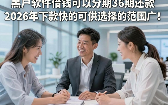 黑户软件借钱可以分期36期还款2026年下款快的可供选择的范围广！，今天深入探究这5个网贷软件！