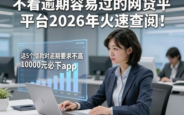 不看逾期容易过的网贷平台2026年火速查阅！详述这5个借款对逾期要求不高10000元必下app