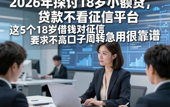 2026年探讨18岁小额贷款不看征信平台，这5个18岁借钱对征信要求不高口子周转急用很靠谱