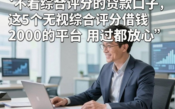 不看综合评分的贷款口子，这5个无视综合评分借钱2000的平台用过都放心