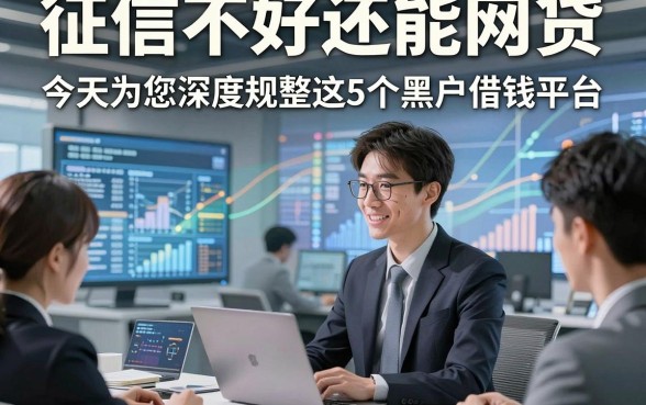 征信不好还能网贷，今天为您深度规整这5个黑户借钱平台！