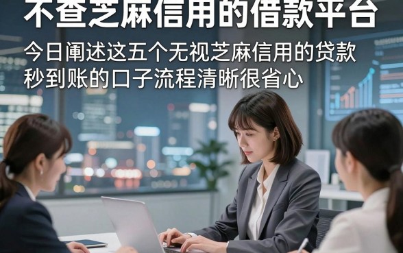 不查芝麻信用的借款平台，今日阐述这五个无视芝麻信用的贷款秒到账的口子流程清晰很省心