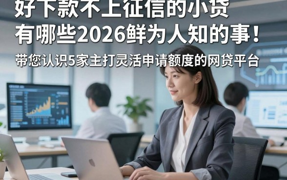 好下款不上征信的小贷有哪些2026鲜为人知的事！带您认识5家主打灵活申请额度的网贷平台