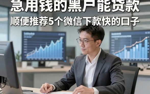 急用钱的黑户能贷款，顺便推荐5个微信下款快的口子