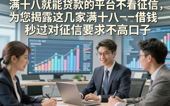 满十八就能贷款的平台不看征信，为您揭露这几家满十八借钱秒过对征信要求不高口子