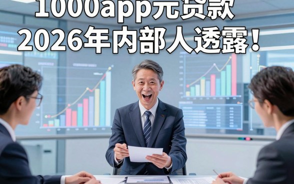 1000app元贷款2026年内部人透露！本文为您全面讲说！