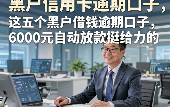 黑户信用卡逾期口子，这五个黑户借钱逾期口子6000元自动放款挺给力的