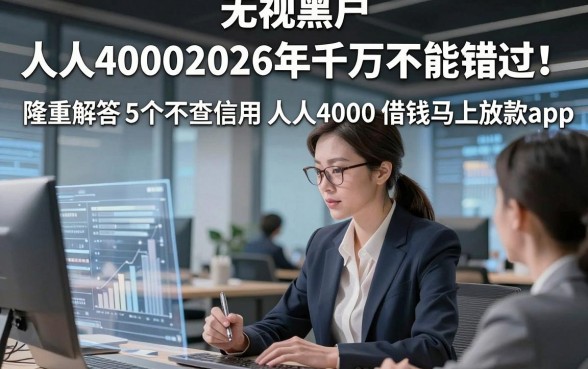 无视黑户 人人40002026年千万不能错过！隆重解答5个不查信用 人人4000 借钱马上放款app