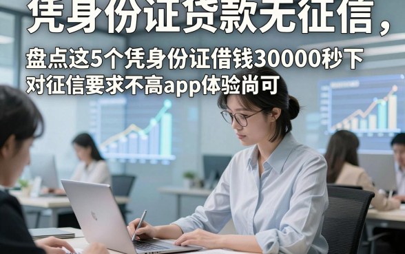 凭身份证贷款无征信，盘点这5个凭身份证借钱30000秒下对征信要求不高app体验尚可