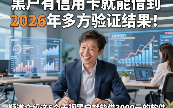 黑户有信用卡就能借到2026年多方验证结果！顺道介绍这5个无视黑户就能借3000元的软件