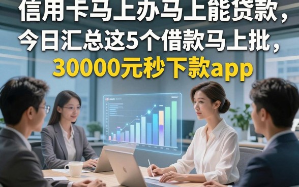 信用卡马上办马上能贷款，今日汇总这5个借款马上批30000元秒下款app