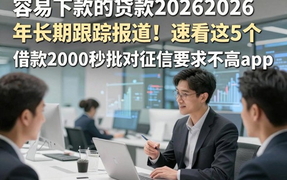 容易下款的贷款20262026年长期跟踪报道！速看这5个​借款2000秒批对征信要求不高app