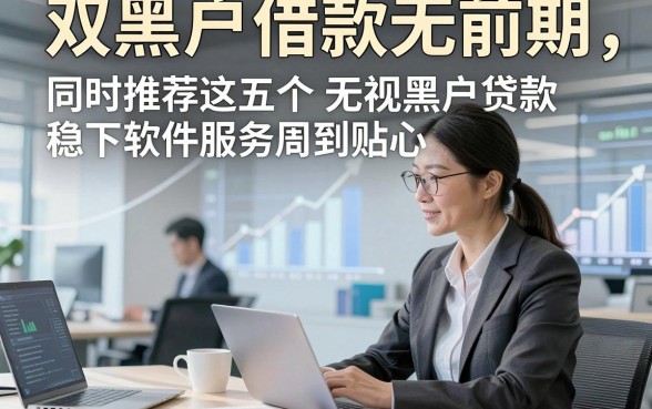 双黑户借款无前期，同时推荐这五个无视黑户贷款稳下软件服务周到贴心