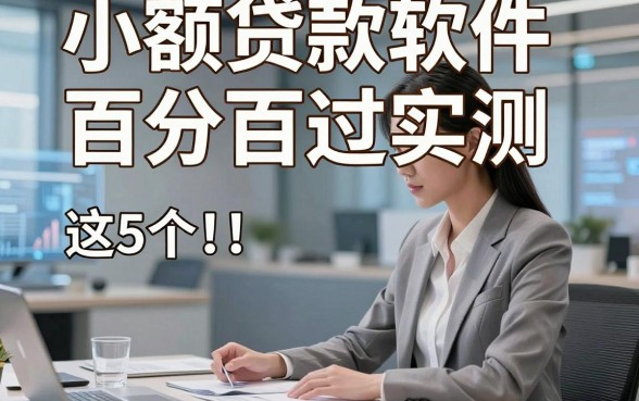 小额贷款软件百分百过实测​这5个，且看本文隆重介绍！