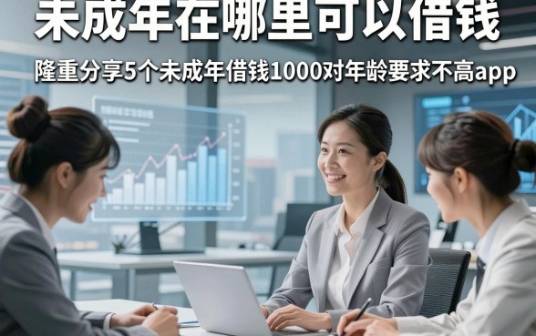 未成年在哪里可以借钱，隆重分享5个未成年借钱1000对年龄要求不高app