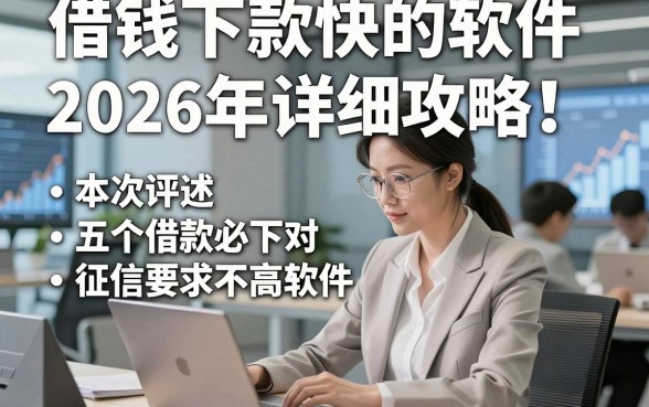 借钱下款快的软件2026年详细攻略！本次评述五个借款必下对征信要求不高软件
